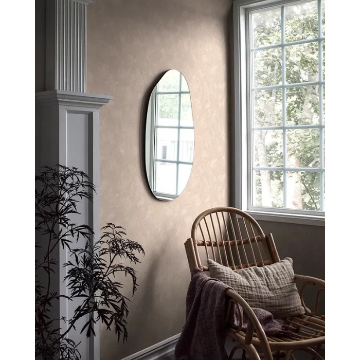 Borastapeter|Wallpaper limewashed plaster effect plain in misty pink|Stucco Imitation