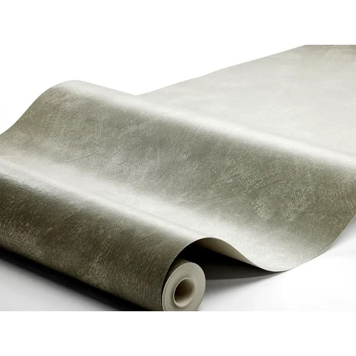 Borastapeter|Papier peint uni effet plâtre chaulé gris verdâtre|Imitation Stuc