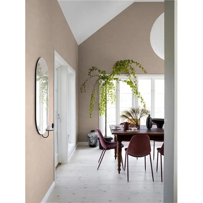 Borastapeter|Papel pintado liso efecto tiza escandinavo en marrón y rojo|Papel Pintado