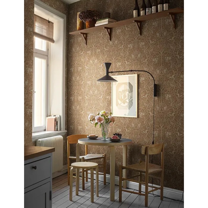 Borastapeter|Papel pintado naturaleza fauna bosque escandinavo en marrón y beige|Papel Pintado