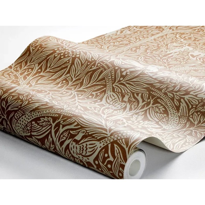 Borastapeter|Papel pintado naturaleza fauna bosque escandinavo en marrón y beige|Papel Pintado