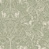 Borastapeter|Wallpaper Scandinavian forest fauna nature in sage green and beige|Wallpaper