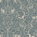 Borastapeter|Papier peint nature faune forêt scandinave bleu pétrole beige|Papier Peint