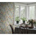 Borastapeter|Tapete skandinavisch floral bunt auf weiß|Skandinavisch
