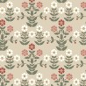 Borastapeter|Tapete klassisch floral Anemonen rot beige|Skandinavisch