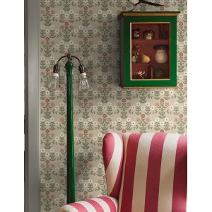 Casadeco|Floral wallpaper with red currants and blueberries|Floral 2