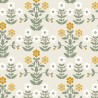Borastapeter|Wallpaper classic floral anemones in yellow and grey|Minimalist