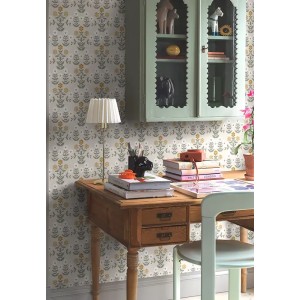 Borastapeter|Wallpaper dark grey multicolor meadow floral|Scandinavian 2