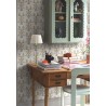 Borastapeter|Wallpaper classic floral anemones in yellow and grey|Minimalist