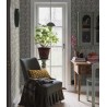 Borastapeter|Wallpaper classic floral anemones in yellow and grey|Minimalist