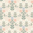 Borastapeter|Tapete klassisch floral Anemonen rosa blau weiß|Jugend