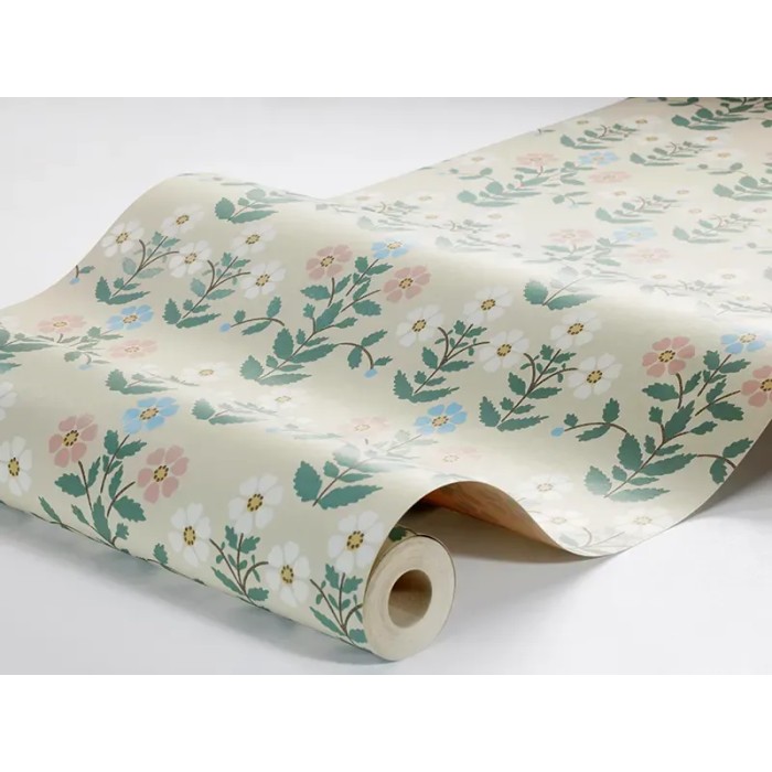 Borastapeter|Wallpaper classic floral anemones in pink blue and white|Youth Style
