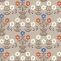 Borastapeter|Papier peint floral folklorique châtaignier bleu beige|Jeunesse