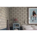 Borastapeter|Papier peint floral folklorique châtaignier bleu beige|Jeunesse