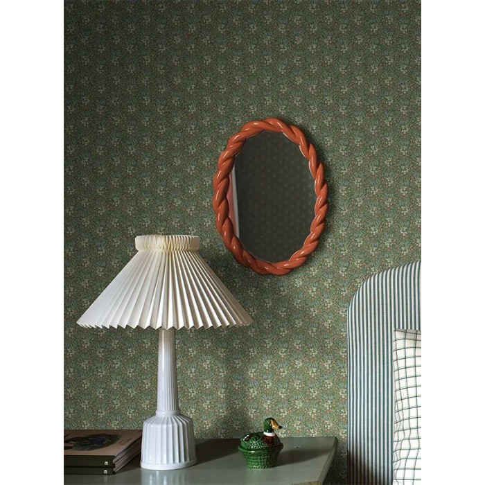 Borastapeter|Tapete vintage floral Petite-Stil grün blau rot|Tapeten