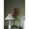 Borastapeter|Papier peint floral vintage style petite vert bleu rouge|Papier Peint