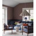 Borastapeter|Tapete folkloristisch floral dicht rot blau|Tapeten