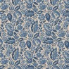 Borastapeter|Wallpaper dense folkloric floral in blue and beige|Wallpaper