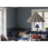 Borastapeter|Papier peint floral folklorique dense bleu beige|Papier Peint