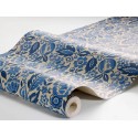 Borastapeter|Papier peint floral folklorique dense bleu beige|Papier Peint