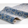 Borastapeter|Papier peint floral folklorique dense bleu beige|Papier Peint