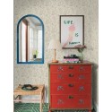 Borastapeter|Papier peint floral folklorique dense beige vert|Papier Peint