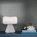 Borastapeter|Papier peint floral treillis classique moderne bleu beige|Scandinave