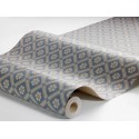 Borastapeter|Papier peint floral treillis classique moderne bleu beige|Scandinave