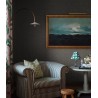 Borastapeter|Tapete traditionell floral Gitter anthrazitgrau beige|Geometrisch