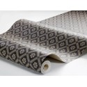 Borastapeter|Tapete traditionell floral Gitter anthrazitgrau beige|Geometrisch