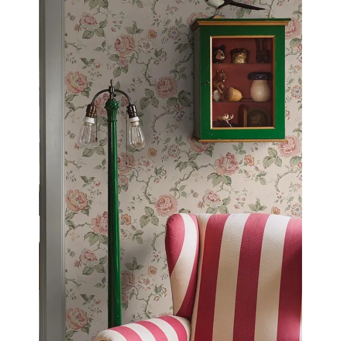 Borastapeter|Tapete romantisch floral Kretonne rosa beige|Romantisch