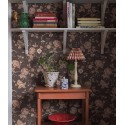 Borastapeter|Tapete rustikal floral Kretonne braun bordeaux|Tapeten
