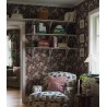 Borastapeter|Tapete rustikal floral Kretonne braun bordeaux|Tapeten