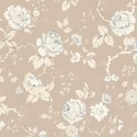 Borastapeter|Papier peint floral cretonne romantique beige crème|Romantique