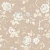 Borastapeter|Papier peint floral cretonne romantique beige crème|Romantique