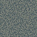 Borastapeter|Wallpaper arts and crafts style dense leaves in teal and beige|Wallpaper