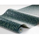 Borastapeter|Wallpaper arts and crafts style dense leaves in teal and beige|Wallpaper