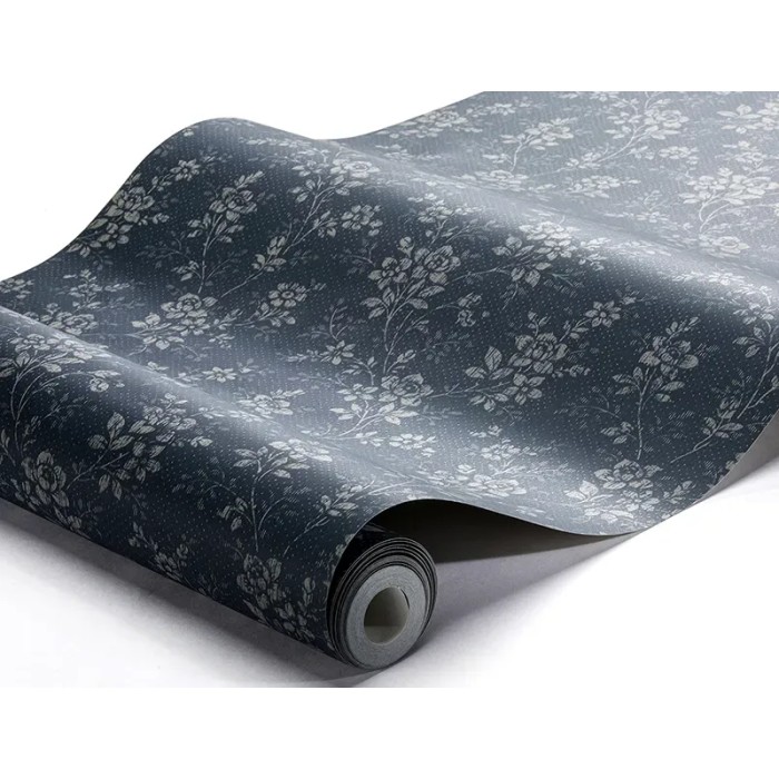 Borastapeter|Papier peint floral vintage délicat bleu beige|Papier Peint