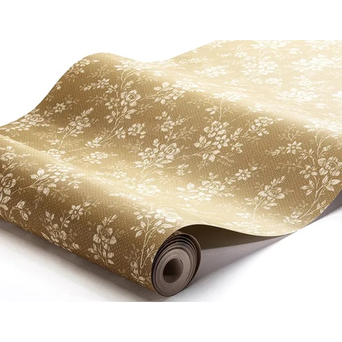 Borastapeter|Tapete elegant vintage floral gelb weiß|Tapeten