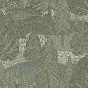 Borastapeter|Wallpaper Scandinavian forest spruces in green and beige|Scandinavian