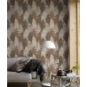 Borastapeter|Papier peint fougères feuillues automnales brun beige|Scandinave