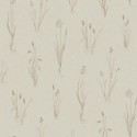 Borastapeter|Tapete nordisch Wiese Leinen beige granatrot|Minimalistisch