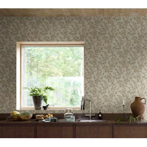 Casadeco|Elegantes florales Muster in Grün, Art-Déco-Stil|Tapeten 2