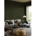 Borastapeter|Wallpaper Nordic watercolor berries in purple and green|Wallpaper