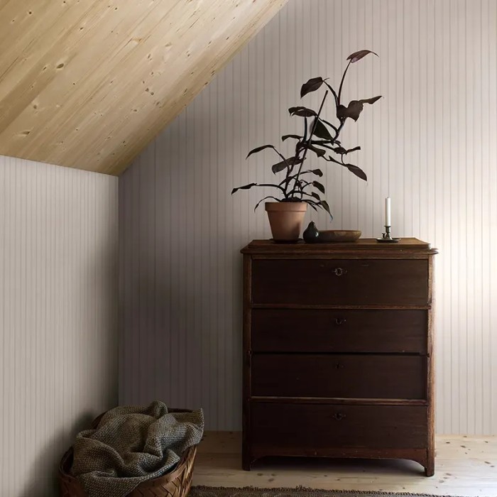 Borastapeter|Tapete Leinenstreifen warmbeige|Streifen