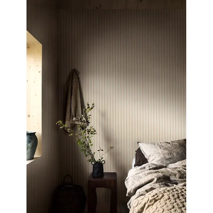 Borastapeter|Wallpaper linen stripes in rusty red and beige|Wallpaper