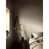 Borastapeter|Tapete Leinenstreifen rostrot beige|Tapeten