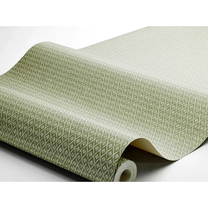 Borastapeter|Papier peint floral petit rustique vert sauge|Minimaliste