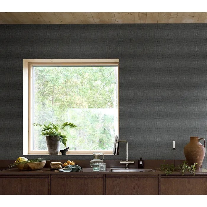 Borastapeter|Papel pintado floral pequeño rústico azul aciano y beige|Escandinavo