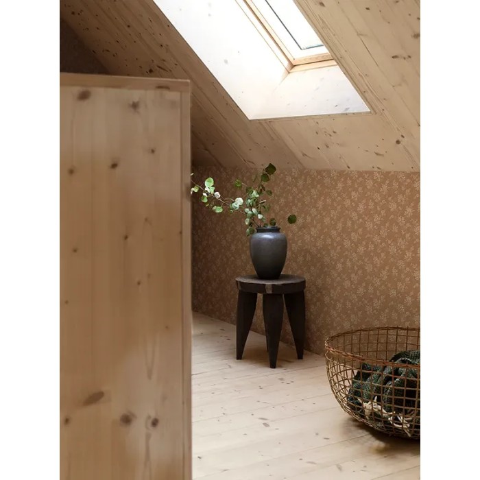 Borastapeter|Papel pintado floral vintage romántico rojo terracota|Papel Pintado